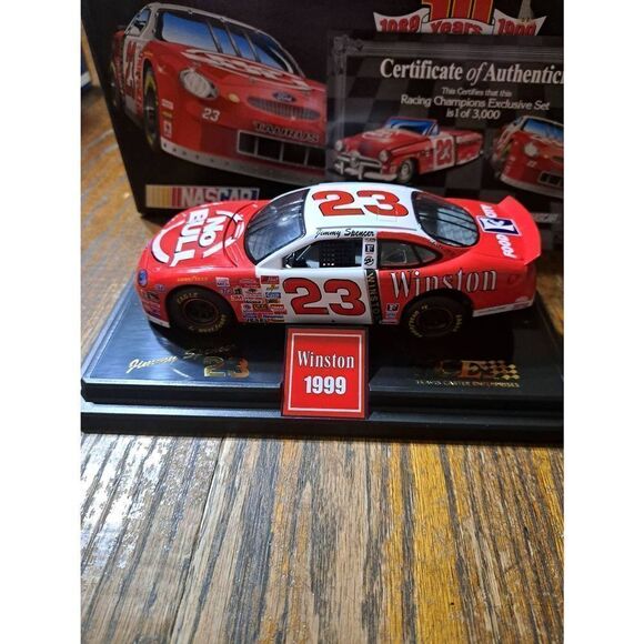Vintage Racing Champion Jimmy Spencer Winston No Bull Die Cast Nascar Race Car - Picture 2 of 10